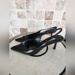 Prada classic sling back pump